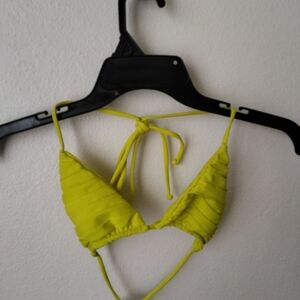 Mikoh Women's Lime Green Bikini Top Size Small